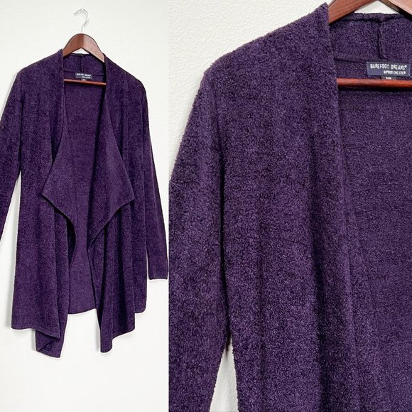 Barefoot Dreams Bamboo Cozy Chic Lite Calypso Wrap Cardigan Purple Size S/M $110 - Picture 15 of 15